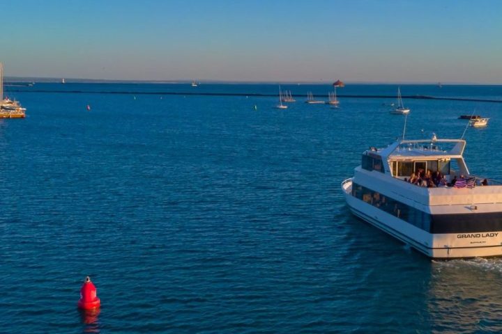 a large ship in a body of water